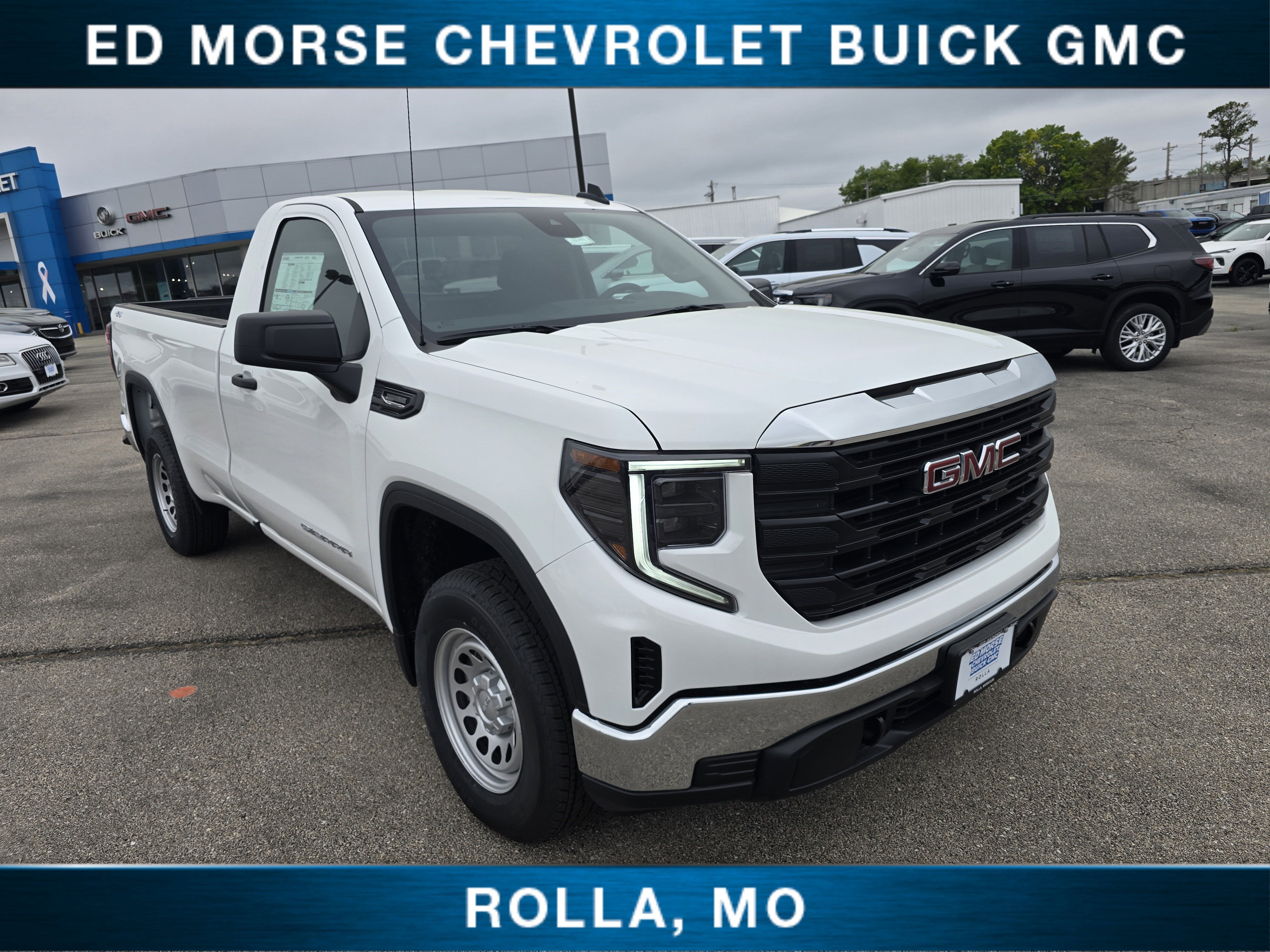 2026 GMC Sierra 1500 Pro in Summit White — front three-quarter view