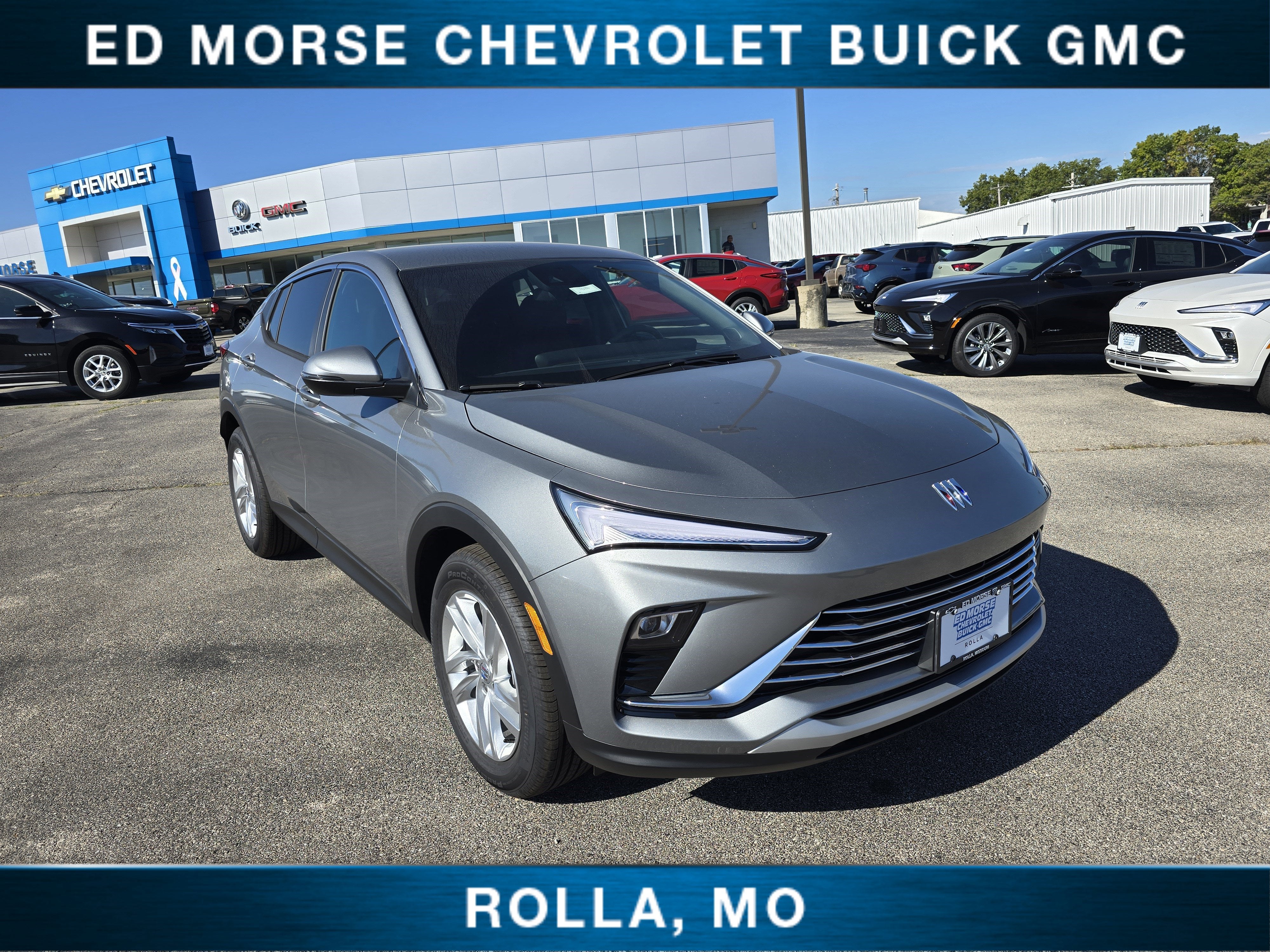 2026 Buick Envista Preferred in Moonstone Gray Metallic — front three-quarter view