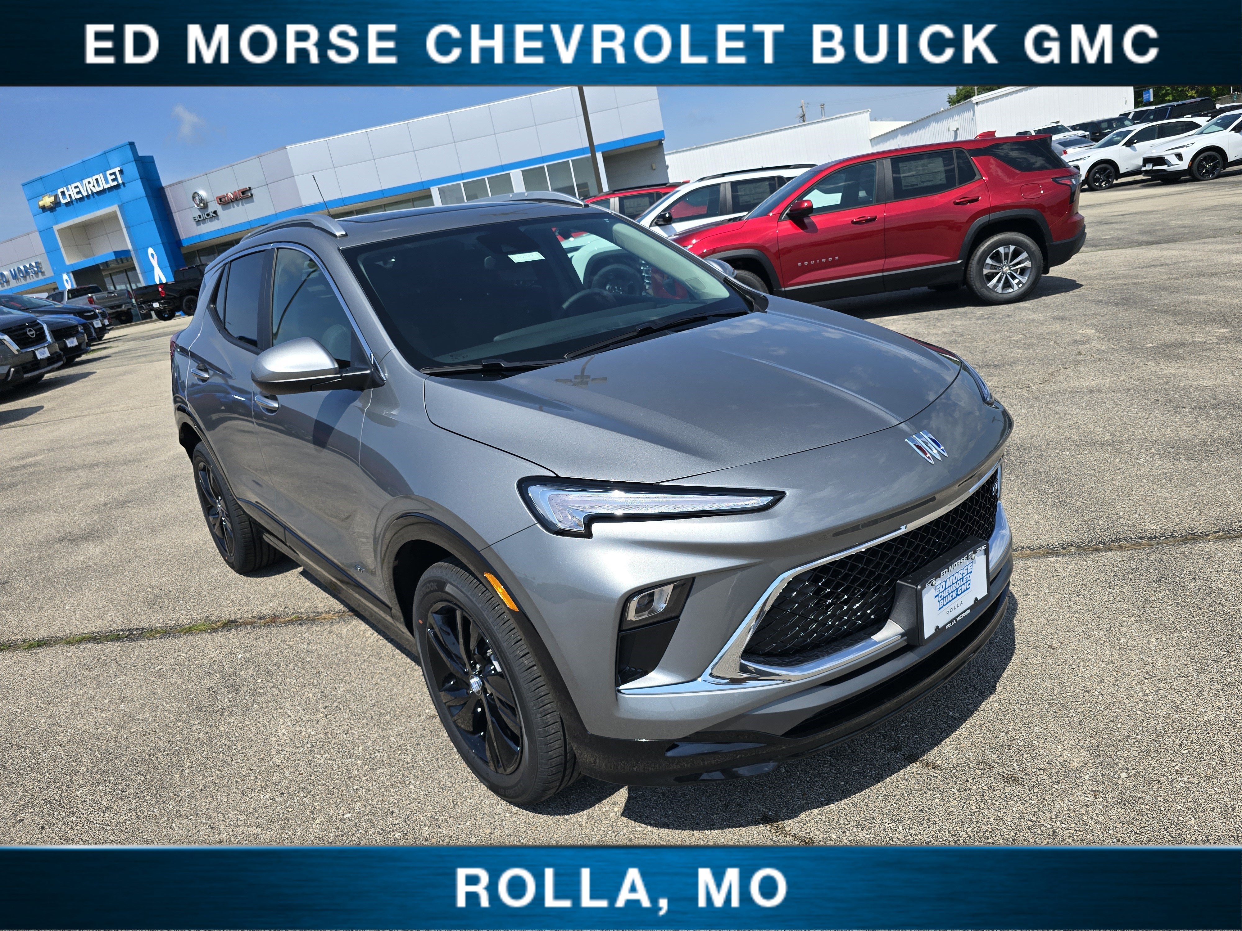 2026 Buick Encore GX Sport Touring in Moonstone Gray Metallic — front three-quarter view